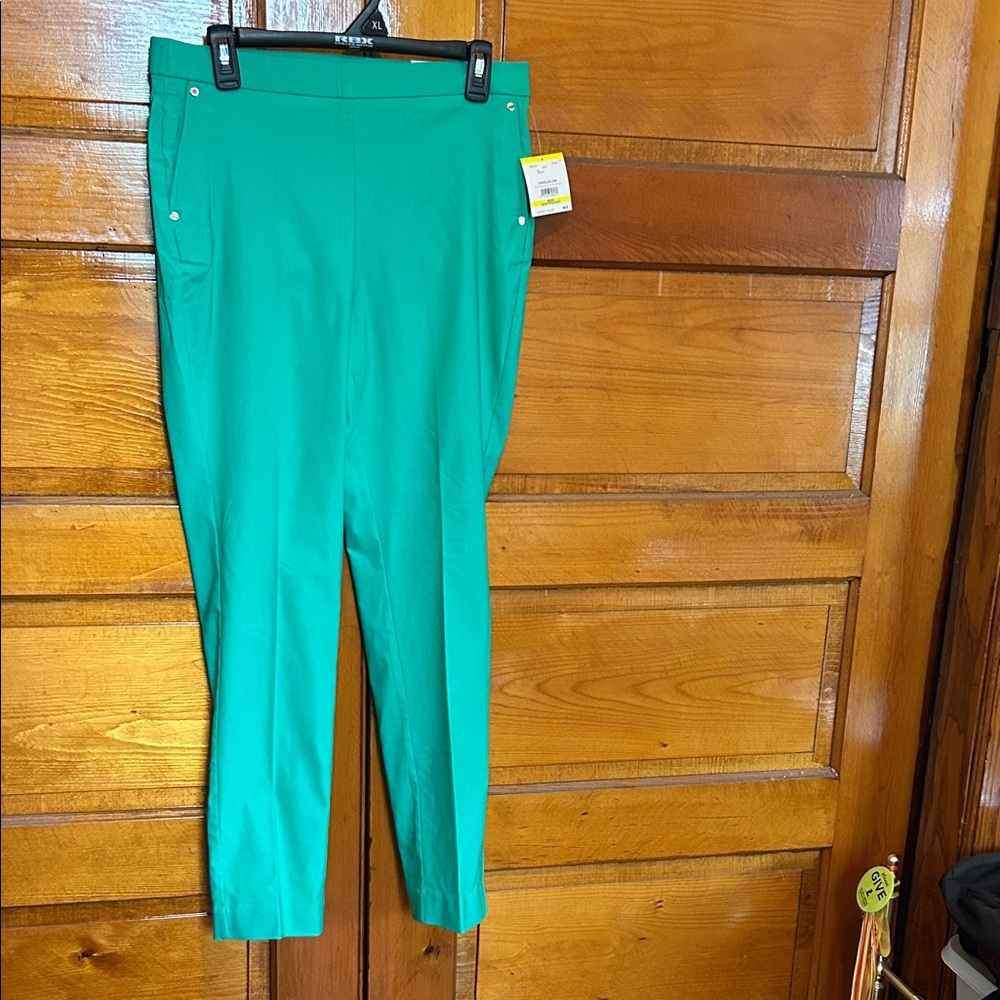 Calvin Klein Teal Slim Ankle Pants